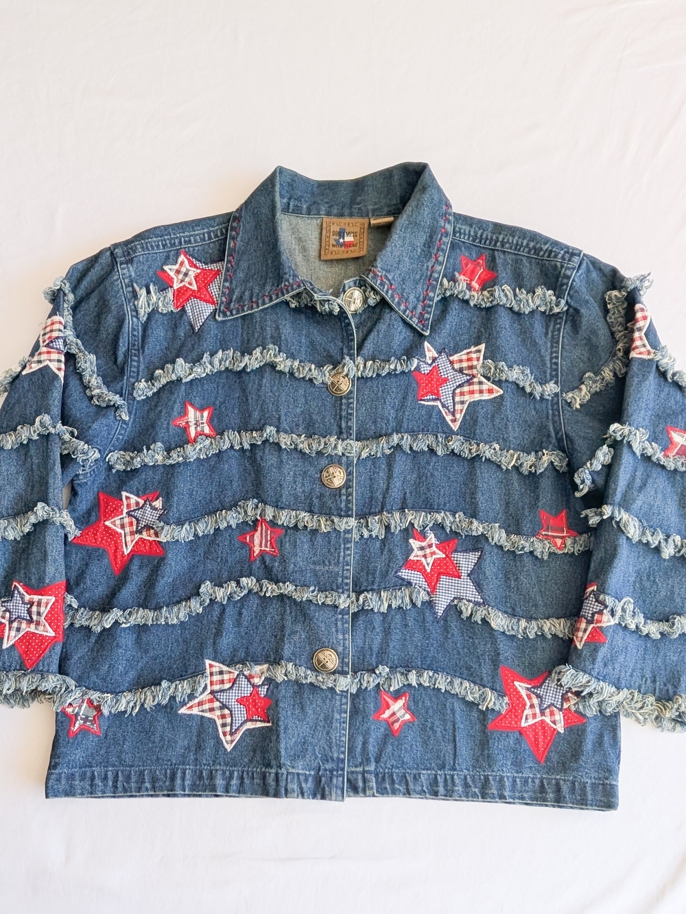 Vintage 90’s - Don't Mess With Texas Shacket-  Grandmacore - Missing 1 Button